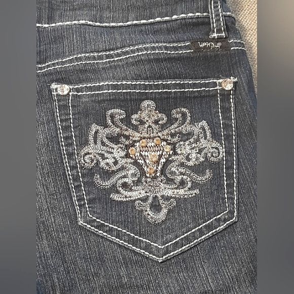 JEANS LOW RISE SKINNY JEANS Y2K DESING PANTS MISS ME LOOKALIKE - Picture 4 of 5